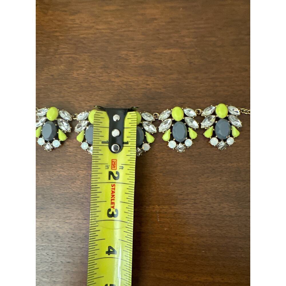 J. Crew Gray and Yellow Beaded Statement Necklace - Picture 5 of 5